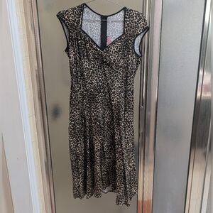 Pinup Couture Heidi Dress in Leopard Print